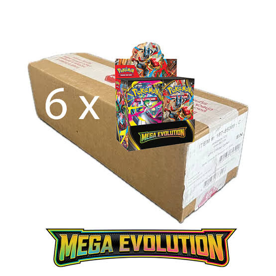 MEGA EVOLUTIONS ENHANCED WITH TOPPERS - SEALED CASE - 6 BOOSTER BOX CASE