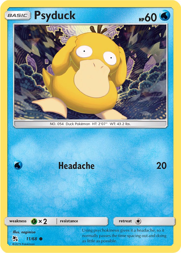 Psyduck 11/68 - Sun & Moon - Hidden Fates - Card Haven