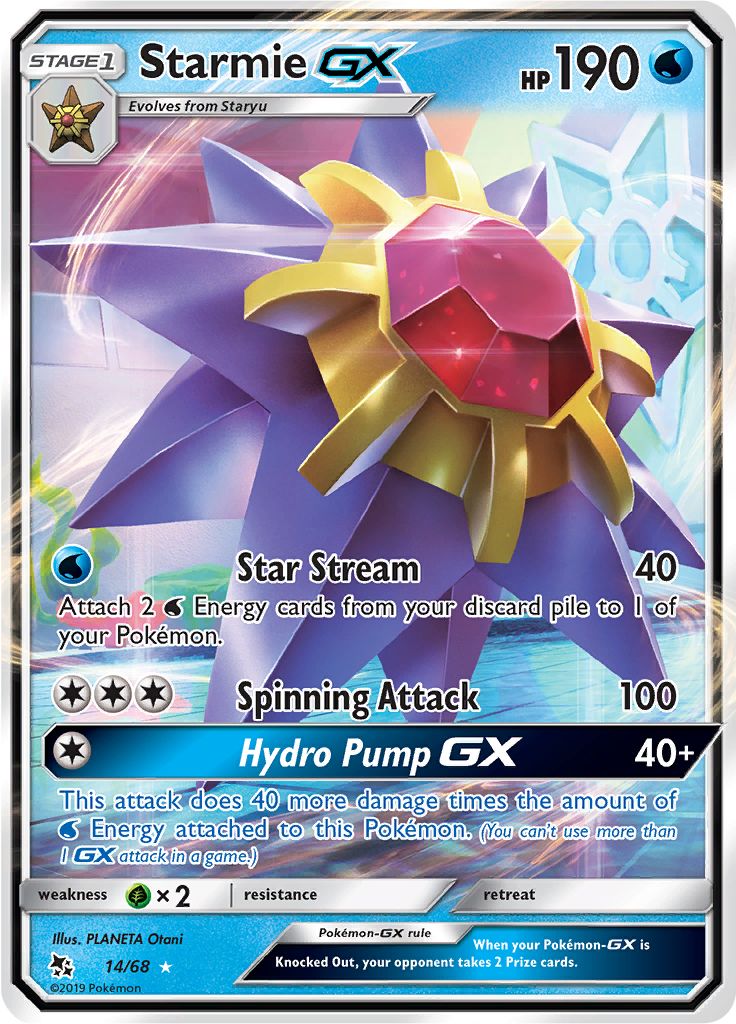 Starmie GX 14/68 - Sun & Moon - Hidden Fates - Card Haven