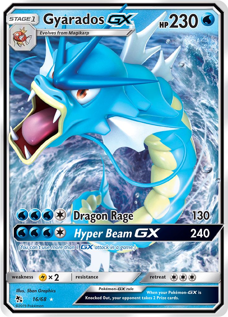 Gyarados GX 16/68 - Sun & Moon - Hidden Fates - Card Haven