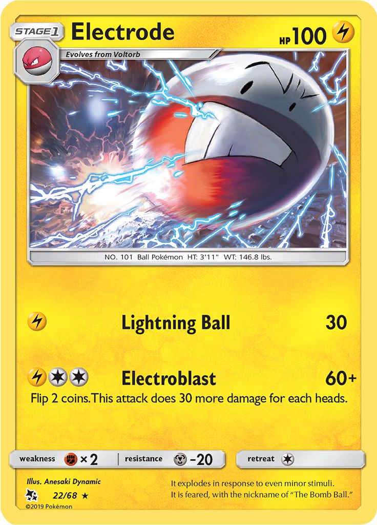 Electrode 22/68 - Sun & Moon - Hidden Fates - Card Haven