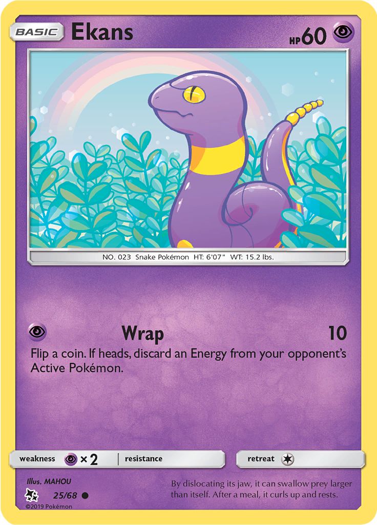 Ekans 25/68 - Sun & Moon - Hidden Fates - Card Haven