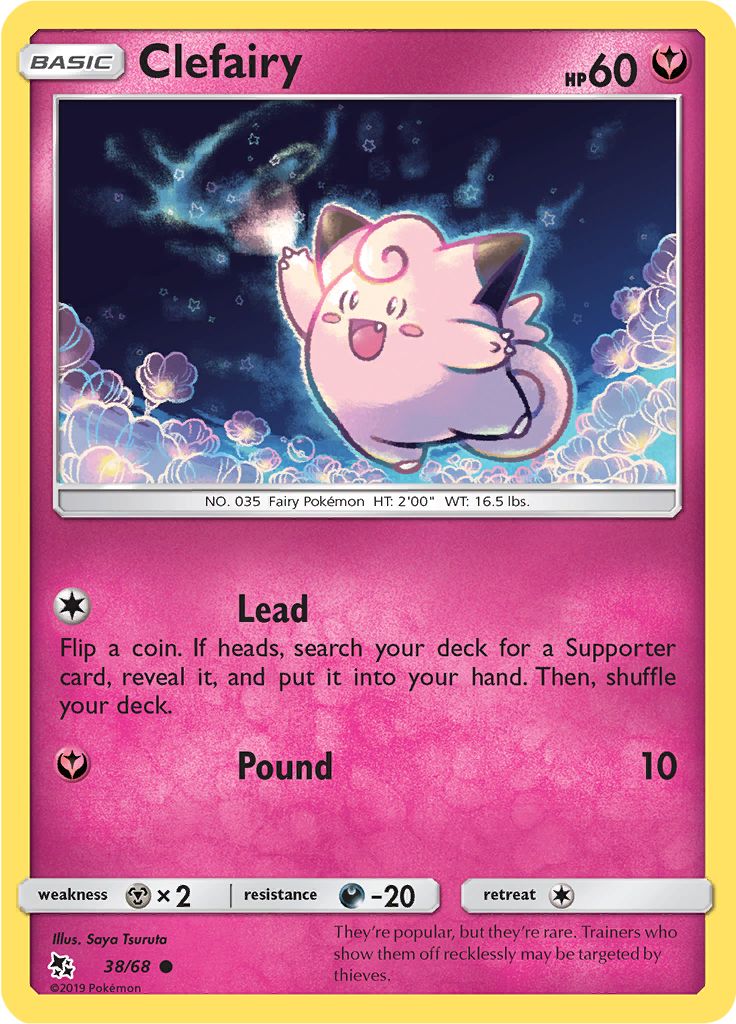 Clefairy 38/68 - Sun & Moon - Hidden Fates - Card Haven