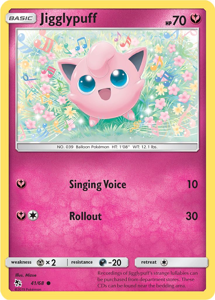 Jigglypuff 41/68 - Sun & Moon - Hidden Fates - Card Haven