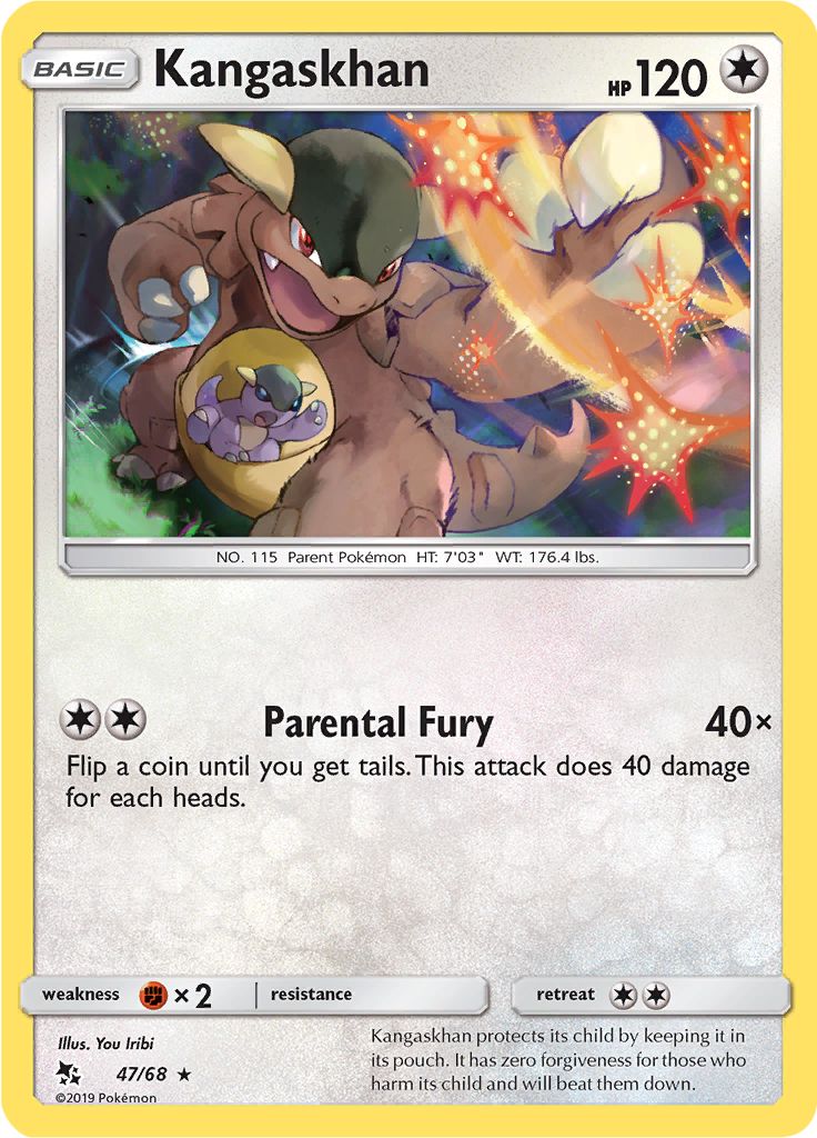 Kangaskhan 47/68 - Sun & Moon - Hidden Fates - Card Haven