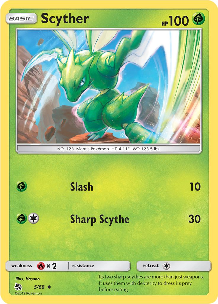 Scyther 5/68 - Sun & Moon - Hidden Fates - Card Haven