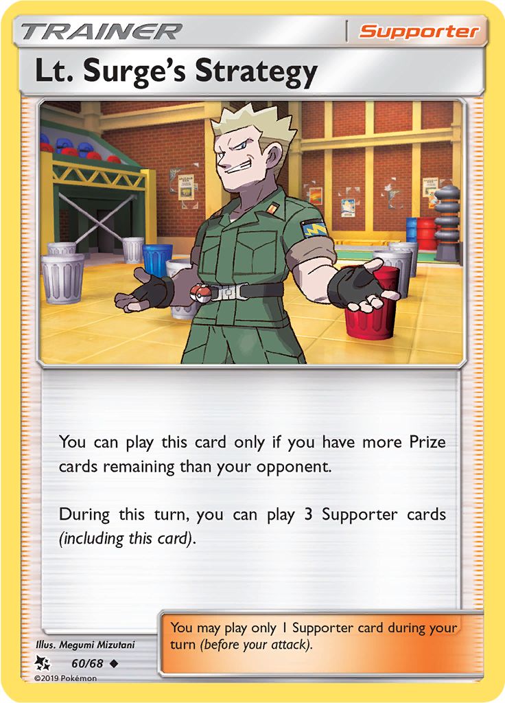 Lt. Surge's Strategy 60/68 - Sun & Moon - Hidden Fates - Card Haven