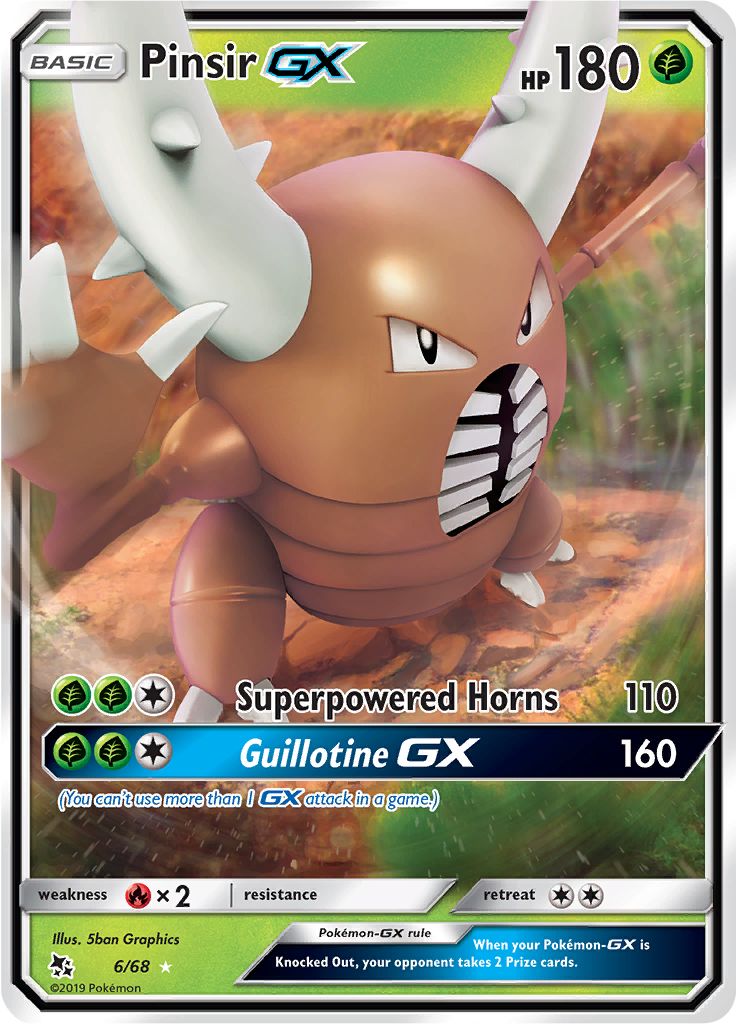 Pinsir GX 6/68 - Sun & Moon - Hidden Fates - Card Haven