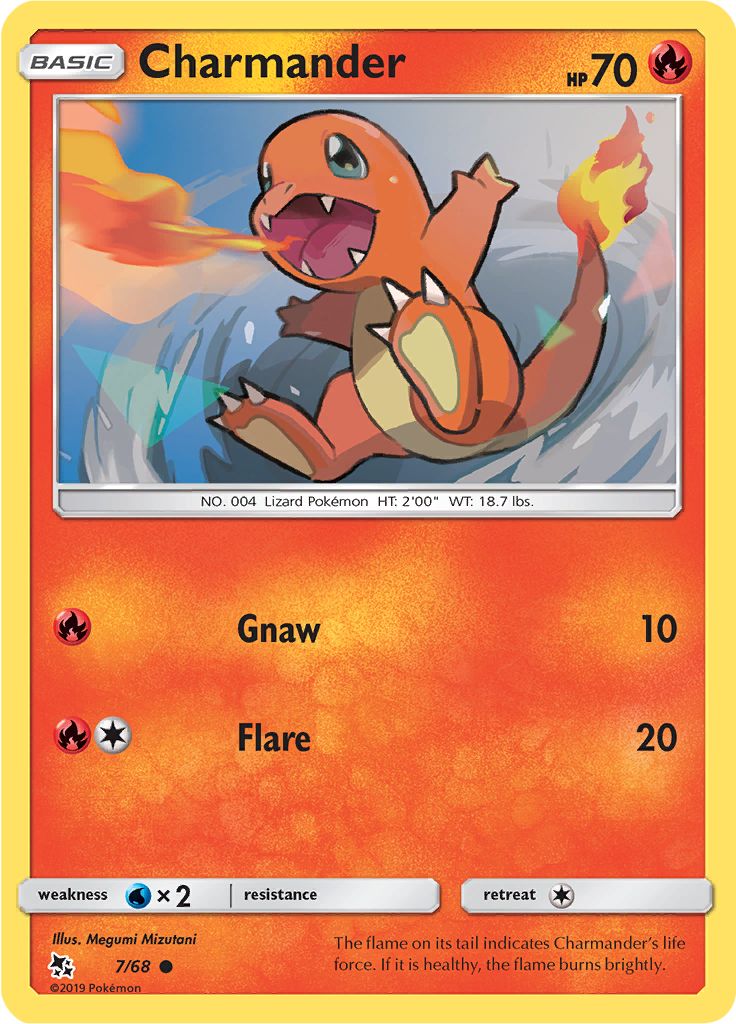 Charmander 7/68 - Sun & Moon - Hidden Fates - Card Haven