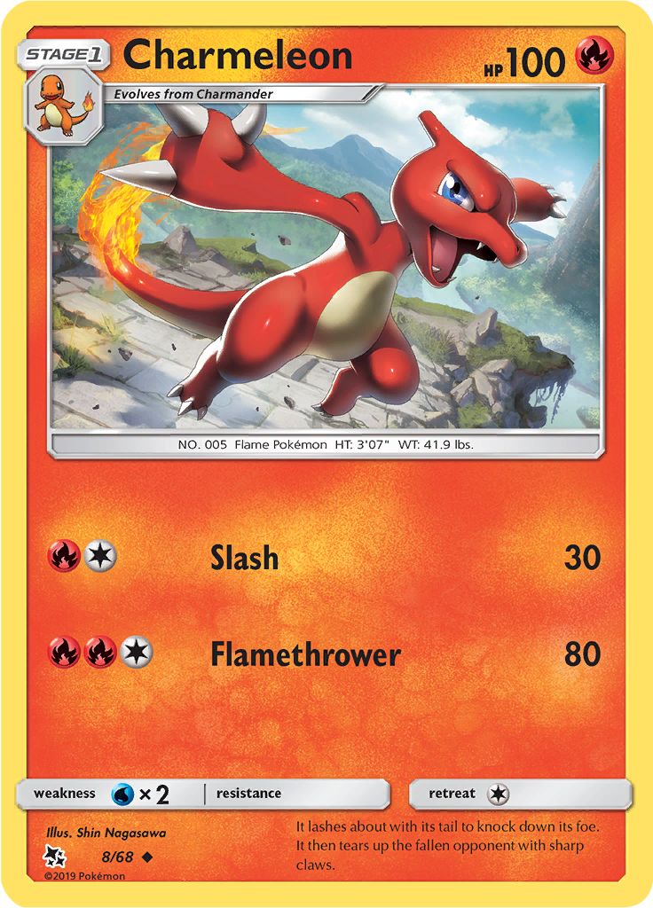 Charmeleon 8/68 - Sun & Moon - Hidden Fates - Card Haven