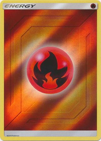 Fire Energy Reverse Holo - Sun & Moon - Hidden Fates - Card Haven