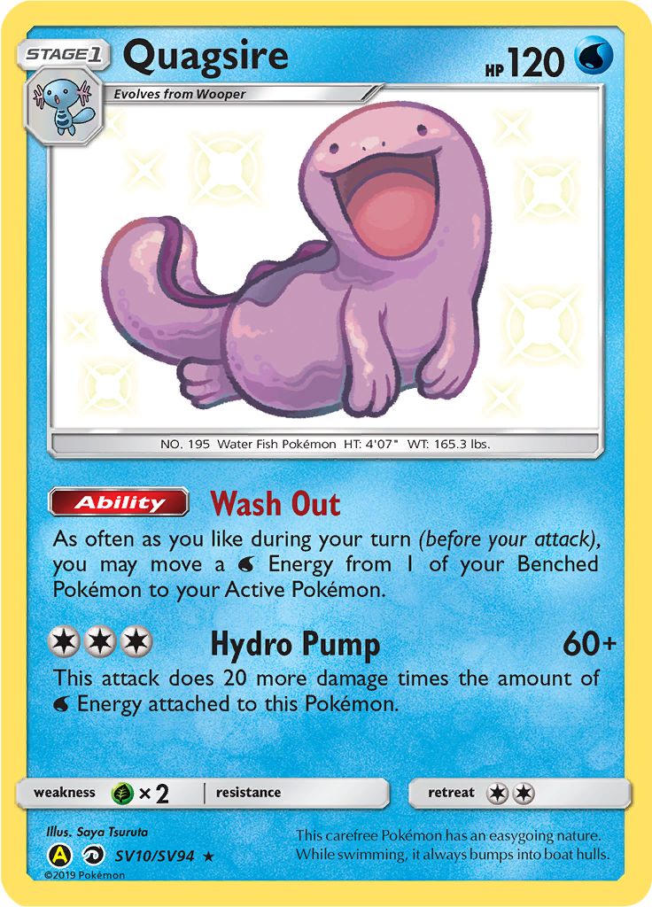 Quagsire SV10/SV94 - Sun & Moon - Hidden Fates - Card Haven