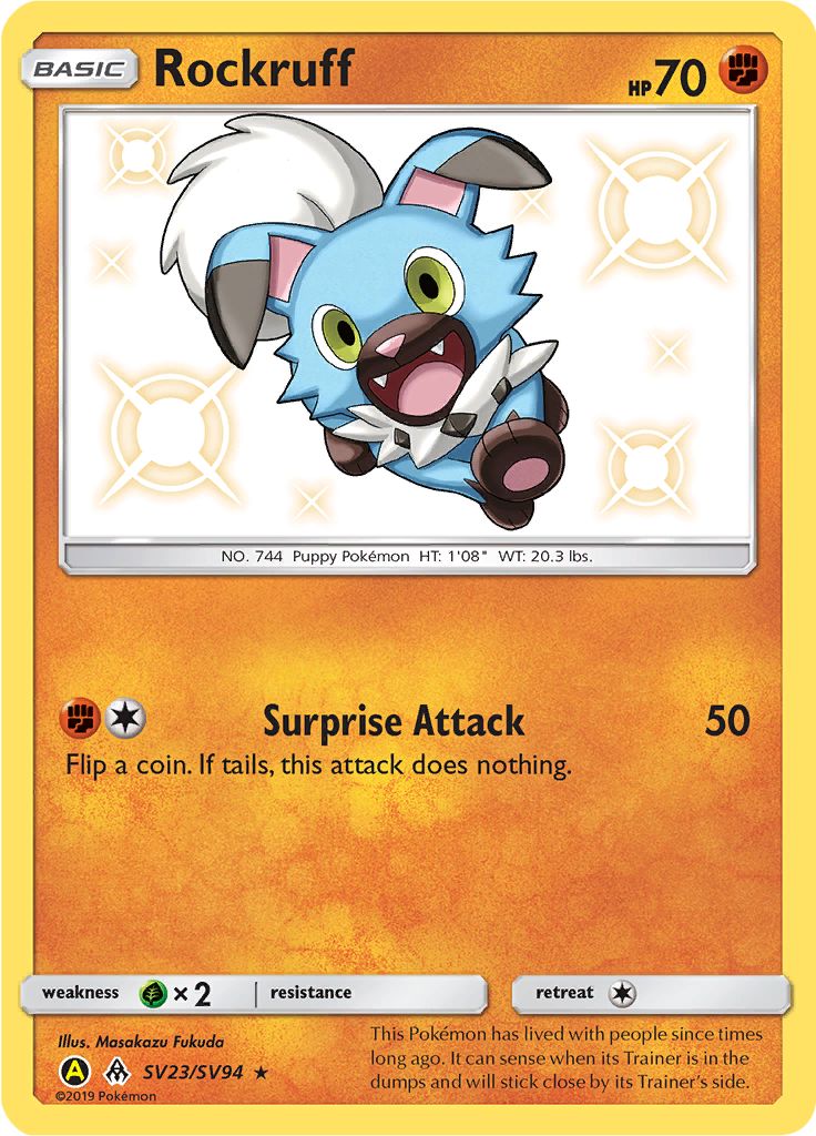 Rockruff SV23/SV94 - Sun & Moon - Hidden Fates - Card Haven