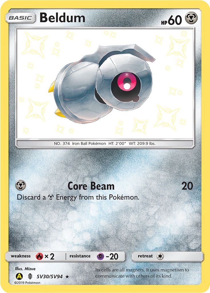 Beldum SV30/SV94 - Sun & Moon - Hidden Fates - Card Haven