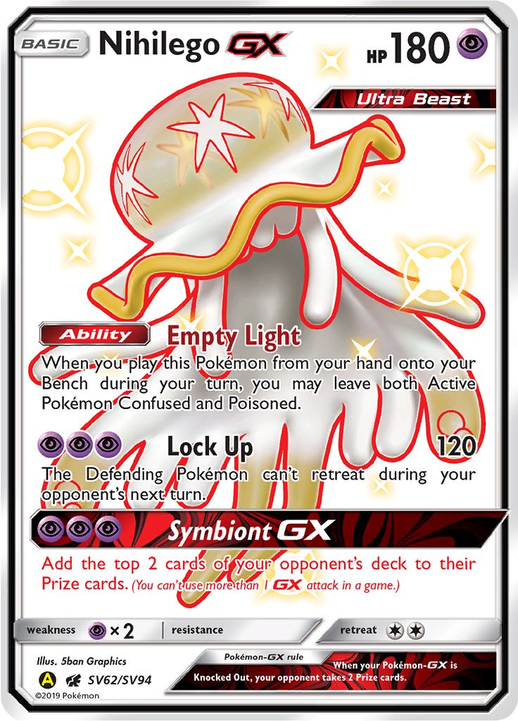 Nihilego GX SV62/SV94 - Sun & Moon - Hidden Fates - Card Haven