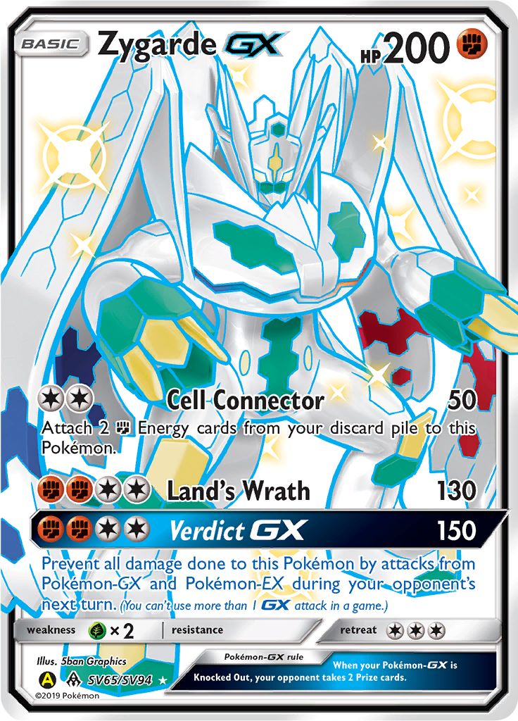 Zygarde GX SV65/SV94 - Sun & Moon - Hidden Fates - Card Haven