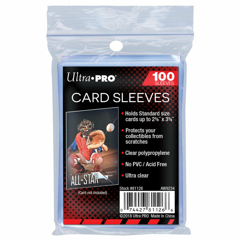 Ultra Pro - Card Sleeves - 2-1/2" X 3-1/2" Soft Card Sleeves (PK100) aka (Penny Sleeves)