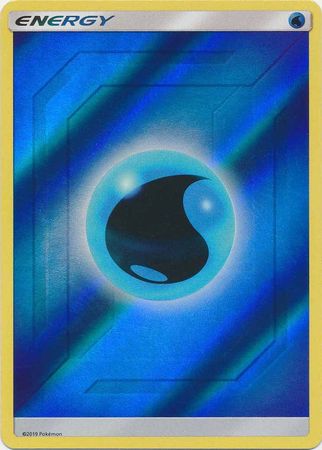 Water Energy Reverse Holo - Sun & Moon - Hidden Fates - Card Haven